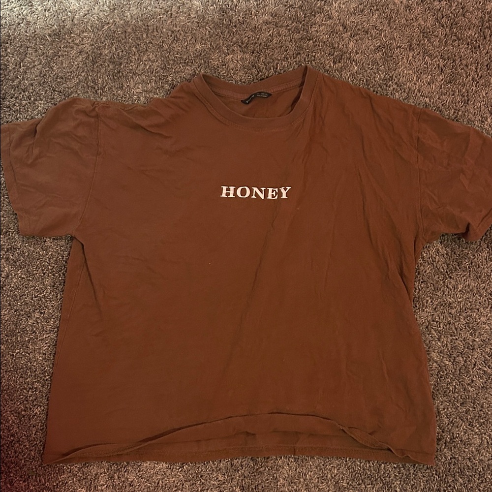 SHEIN Brown Casual Tee